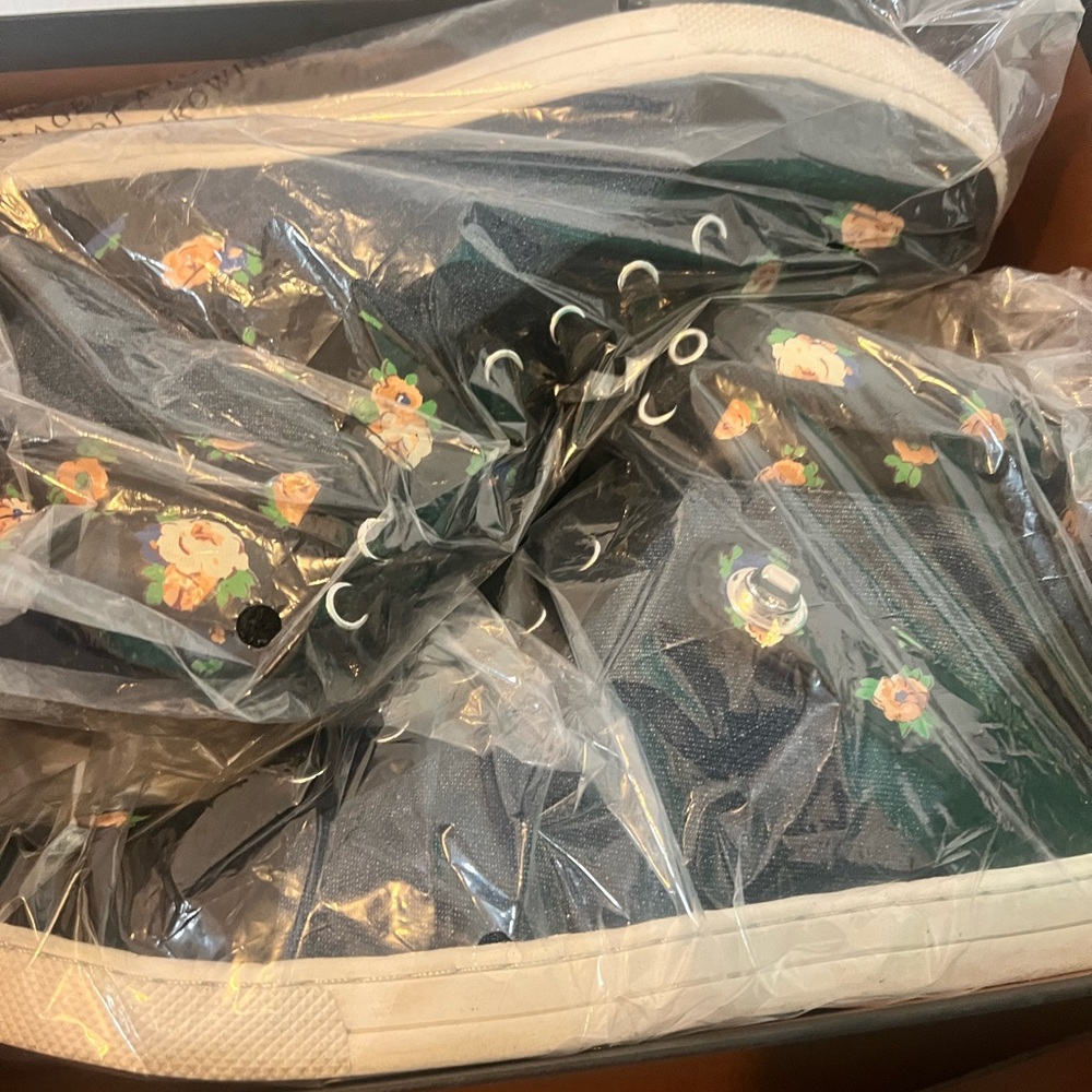 Floral High-Top Sneakers